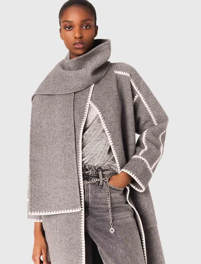 Long double-faced coat Long double-faced coat