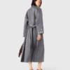 Long double-faced rhinestone coat