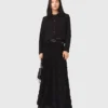 Long embroidered skirt