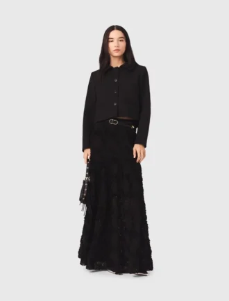 Long embroidered skirt