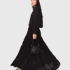 Long embroidered skirt
