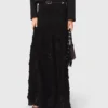 Long embroidered skirt