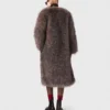 Long faux fur coat