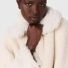 Long faux fur coat