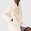 Long faux fur coat