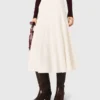 Long knit skirt