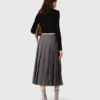 Long pleated skirt