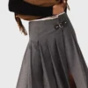 Long pleated skirt