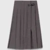 Long pleated skirt