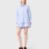 Long poplin blouse