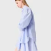 Long poplin blouse