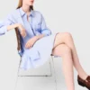 Long poplin blouse