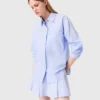 Long poplin blouse