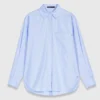 Long poplin blouse