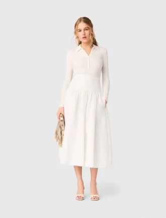 Long taffeta skirt