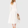 Long taffeta skirt
