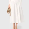 Long taffeta skirt