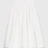 Long taffeta skirt
