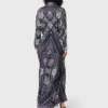 Maxi bandana print dress