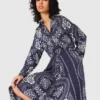 Maxi bandana print dress