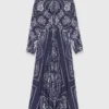 Maxi bandana print dress
