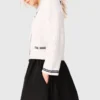 maxi skirt with contrast waistband