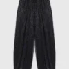 Metallic harem trousers