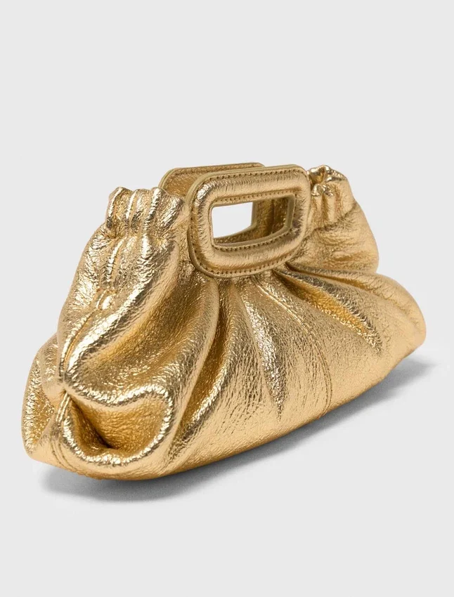 Metallic leather Milpli mini Clutch Metallic leather Milpli mini Clutch
