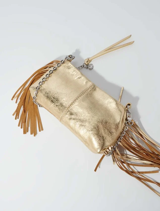 Metallic leather Miss M clutch bag Metallic leather Miss M clutch bag