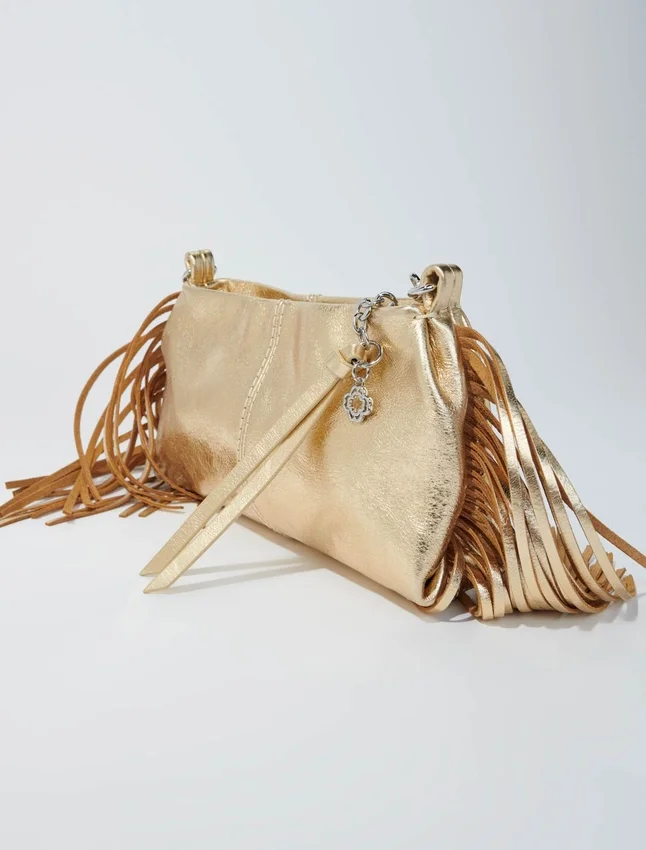 Metallic leather Miss M clutch bag Metallic leather Miss M clutch bag