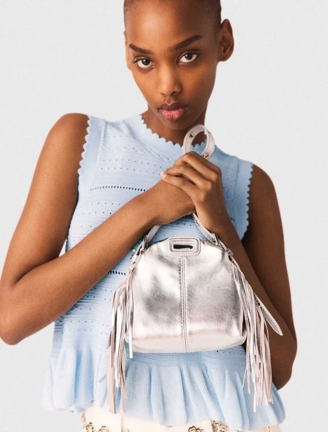Metallic leather Miss M micro bag Metallic leather Miss M micro bag