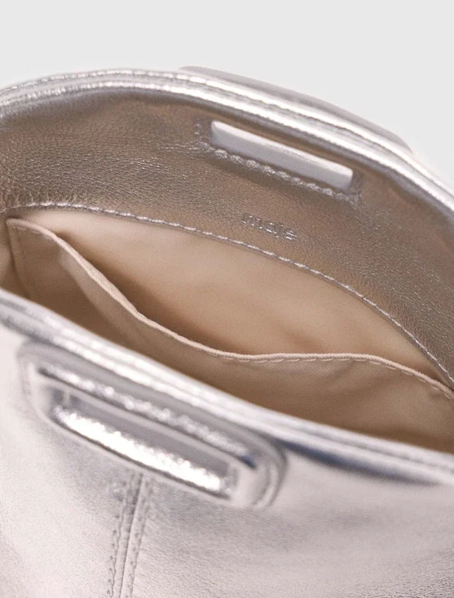 Metallic leather Miss M micro bag Metallic leather Miss M micro bag