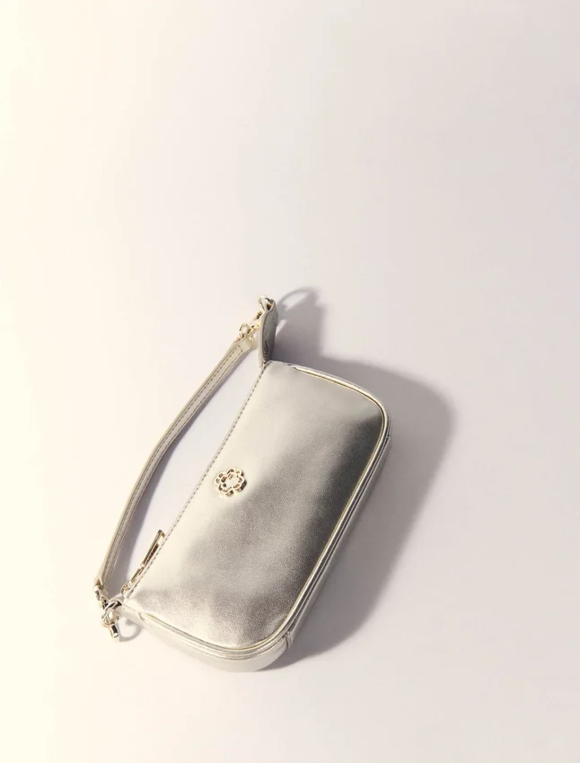 Metallic leather Sarah clutch bag Metallic leather Sarah clutch bag