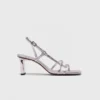 Metallic strappy heeled sandals Metallic strappy heeled sandals
