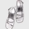 Metallic strappy heeled sandals Metallic strappy heeled sandals