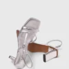 Metallic strappy heeled sandals Metallic strappy heeled sandals