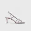 Metallic strappy heeled sandals Metallic strappy heeled sandals