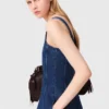 Midi denim dress