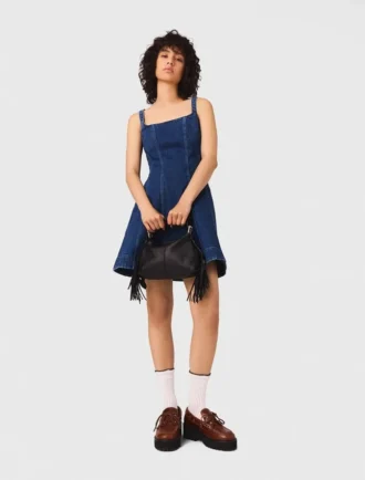 Mini denim dress