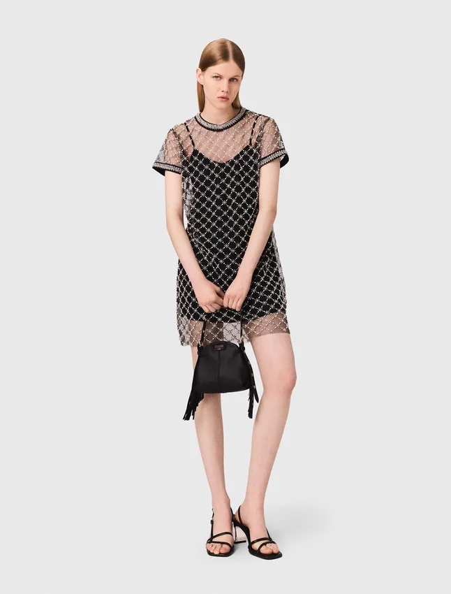 Mini embroidered tulle dress Mini embroidered tulle dress