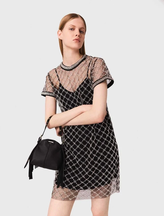 Mini embroidered tulle dress Mini embroidered tulle dress