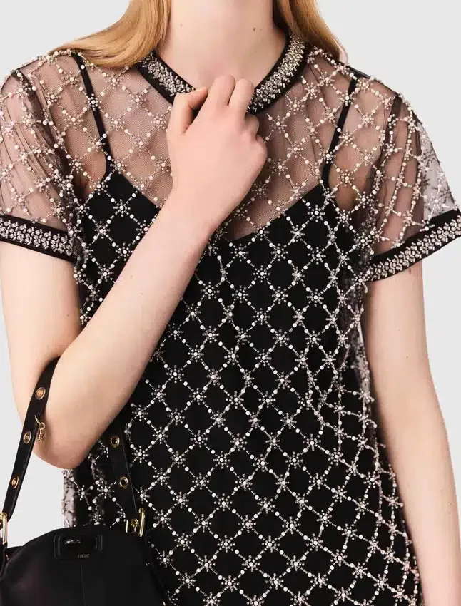 Mini embroidered tulle dress Mini embroidered tulle dress