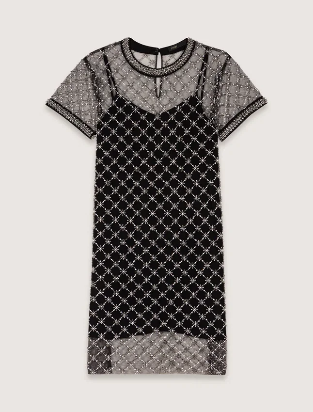Mini embroidered tulle dress Mini embroidered tulle dress