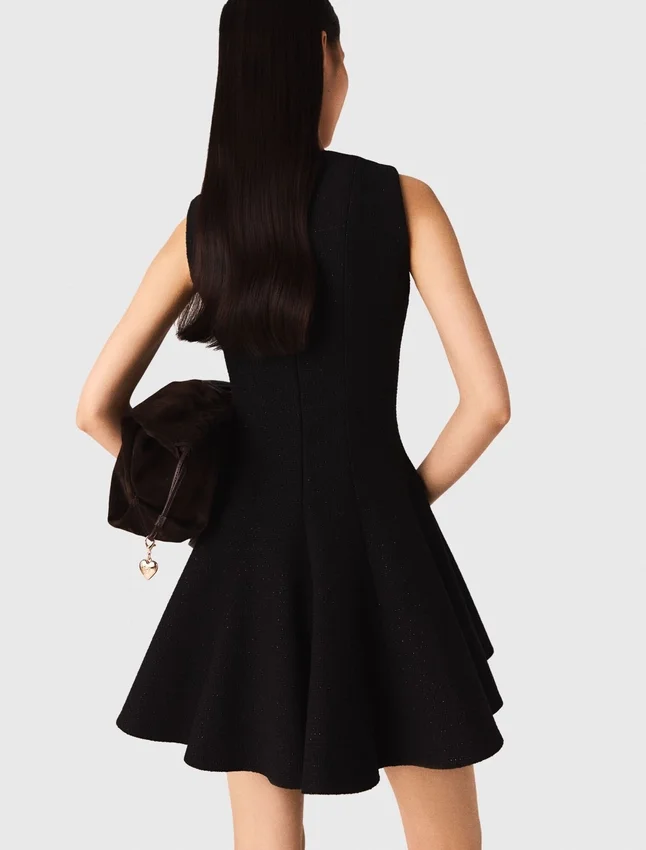 Mini flared tweed dress Mini flared tweed dress