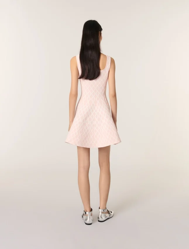 Mini jacquard knit dress Mini jacquard knit dress