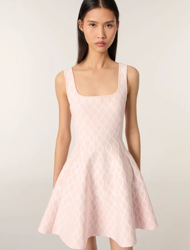 Mini jacquard knit dress Mini jacquard knit dress