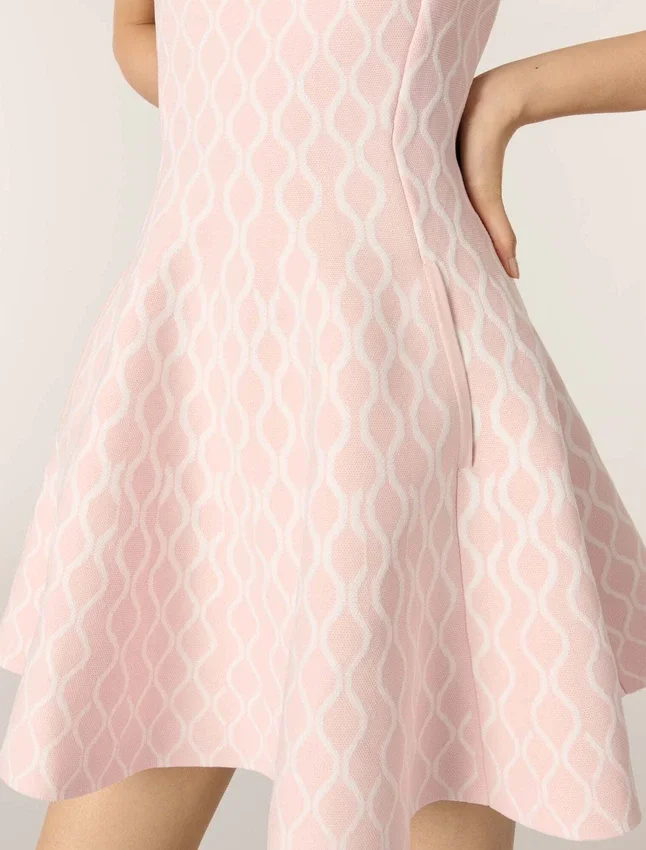 Mini jacquard knit dress Mini jacquard knit dress