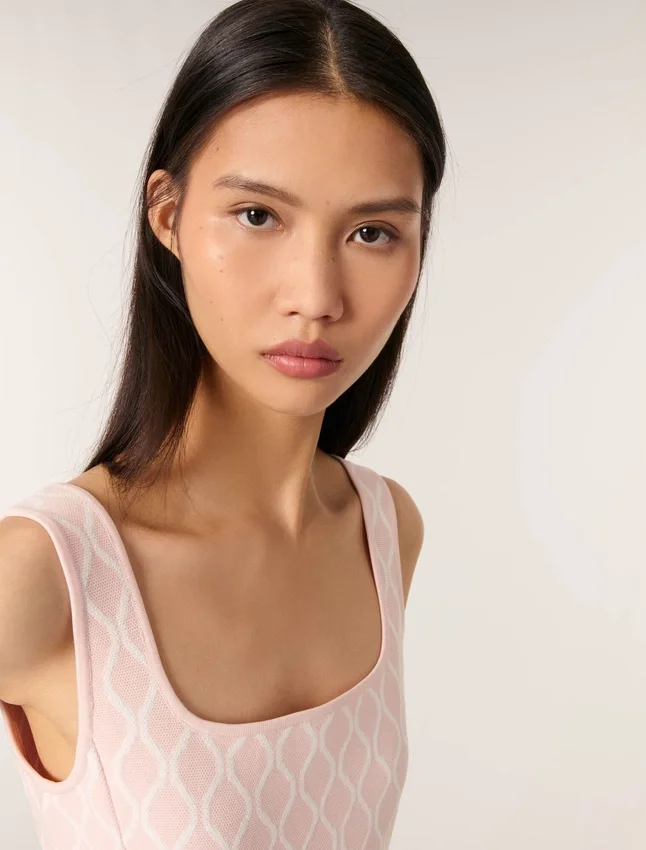 Mini jacquard knit dress Mini jacquard knit dress