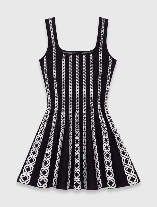 Mini jacquard knit dress Mini jacquard knit dress