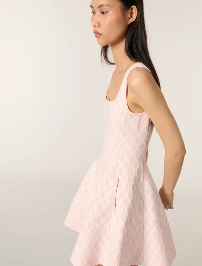 Mini jacquard knit dress Mini jacquard knit dress